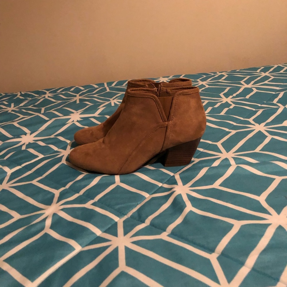 Beige Heeled Boots